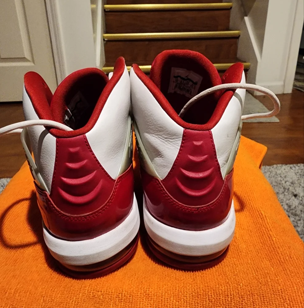 Jordan AIR White and Red Athletic Sneakers More Pic
